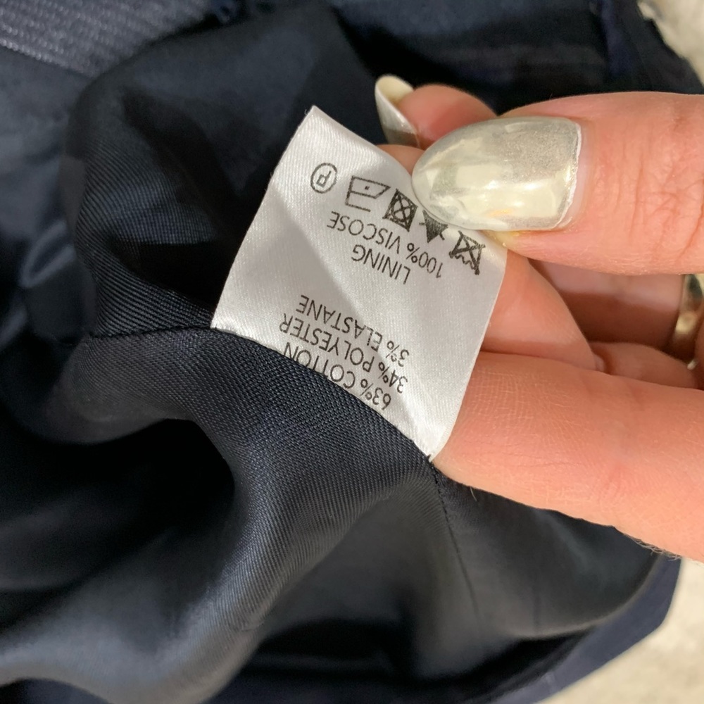 Reiss grey striped trouser crop pants Sz 4 - Picture 4 of 7